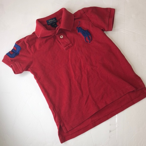 red baby polo shirt